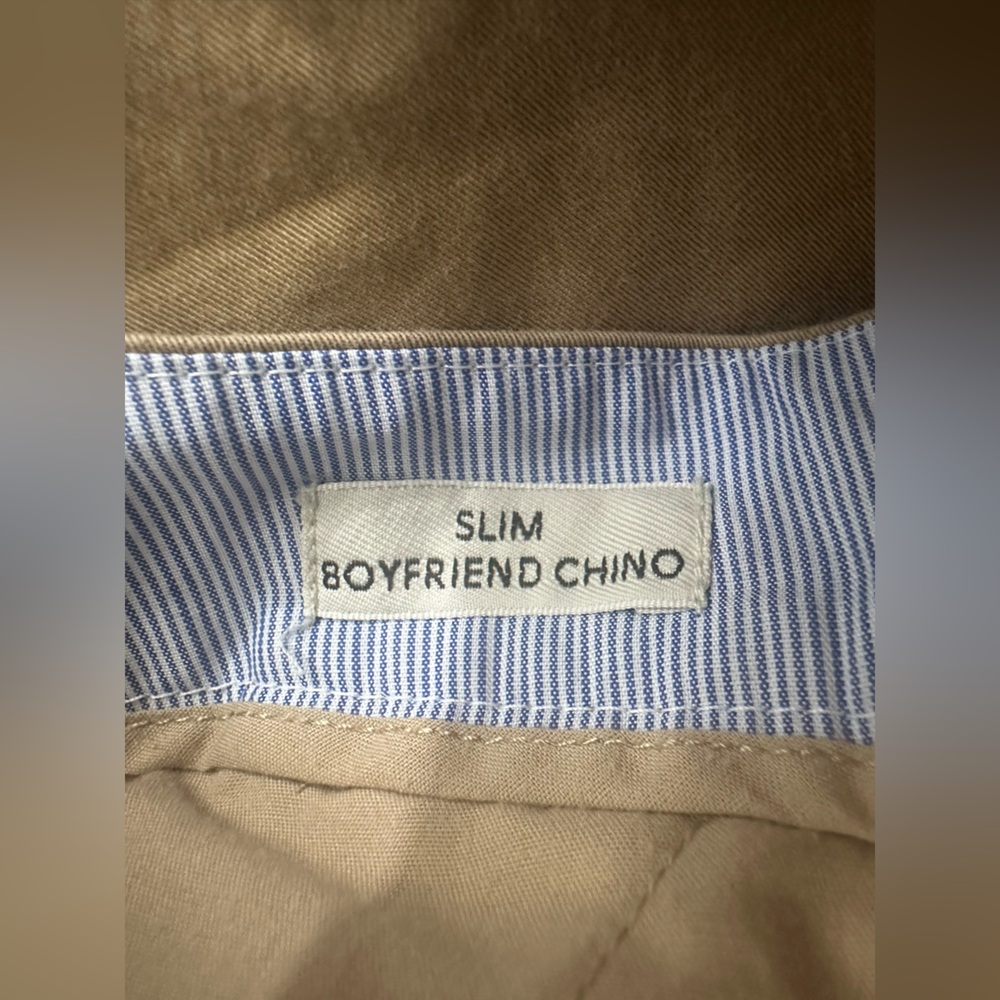 J Crew Womens Slim Boyfriend Chino Pants Khaki Casual Beige Size 26 - Picture 8 of 13